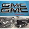 Auto Front Rear GMC Black White Emblem Overlay 2019-2022 Sierra