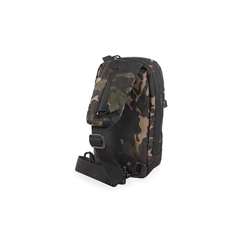HIGHLAND TACTICAL Unisex's Tactical Sling Bag, Black Urban Camo