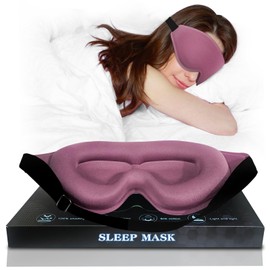 ABCDMM 3D Advanced Eye Mask for Sleeping,Sleep mask，Sleep Eye Mask for Men Women，lash Sleeping mask for lash Extensions,Sleep mask Blackout，Eye Masks for Sleep (Purple;)