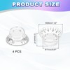 sourcing map 4PCS Guitar Top Hat Bell Knobs, Volume Tone