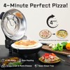 YIBAKE Stone Pizza Oven, 12'' Indoor Electric Pizza Maker, 1200W