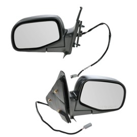 TRQ Driver & Passenger Side Mirror Set Power with Black Housing Compatible with 1998-2005 Ford Ranger 1996-2005 Mazda B2300 1998-2001 B2500 B3000 B4000 FO1320206 FO1321206