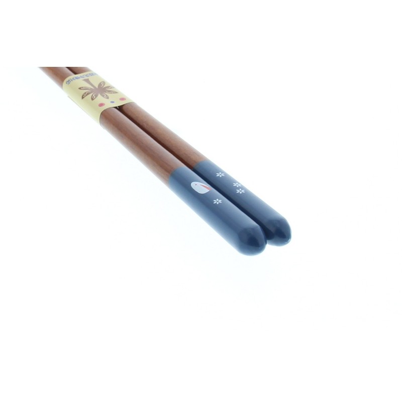 Ishida Flower Rabbit Chopsticks Made in Japan Wooden (Natural Wood)