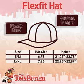 I'd Rather Be LENGTHENING - Adult Men's Hashtag Flexfit Baseball Hat Cap, Blue, Small/Medium