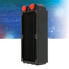 Cooling Radiator Double Layers 8 Pipes G1/4 Thread Double Fans
