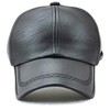 White Fang CA470 Men's Leather Cap, Hat, Plain, Leather, Synthetic