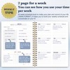 Undated Weekly Planner- Weekly Goals Notebook, A5 To Do List