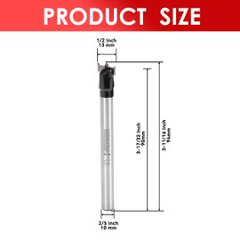 Mollom 13mm (1/2") Forstner Drill Bit with Durable YG8 Carbide Thickness of 1.7mm for Precise Woodworking. Ideal for Hardwood, Plastic and Plywood