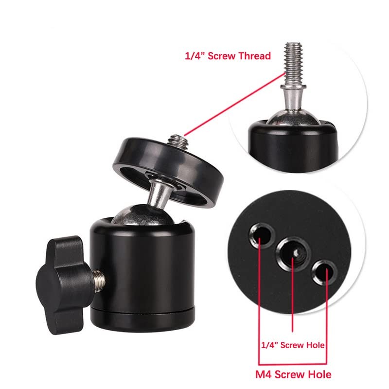 Walway Aluminum Alloy 360 Degree Hot Shoe Mount Adapter 1/4''