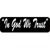 StickerTalk in God We Trust Vinyl Sticker, 10 inches by
