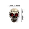 SkullCraft Stylish Skull Refrigerator Magnets - Gothic Metal Decor with
