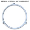 10.6"-12.4" Microwave Turntable Ring, 7.44 Inch Rotating Ring Roller, Middle