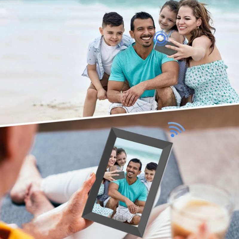 10 Inch WiFi Digital Picture Frame IPS Touch Screen Easy