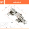 TOUCH Cabinet Hinges (1 Pair, 2 PCS) Face Frame 165