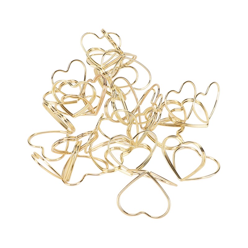 50Pcs Place Card Holder Heart Shape Cute Colorfast Table Card