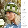Pachamama Women Wool Beanie Hat Fleece Lined Handknitted Cute Sheep