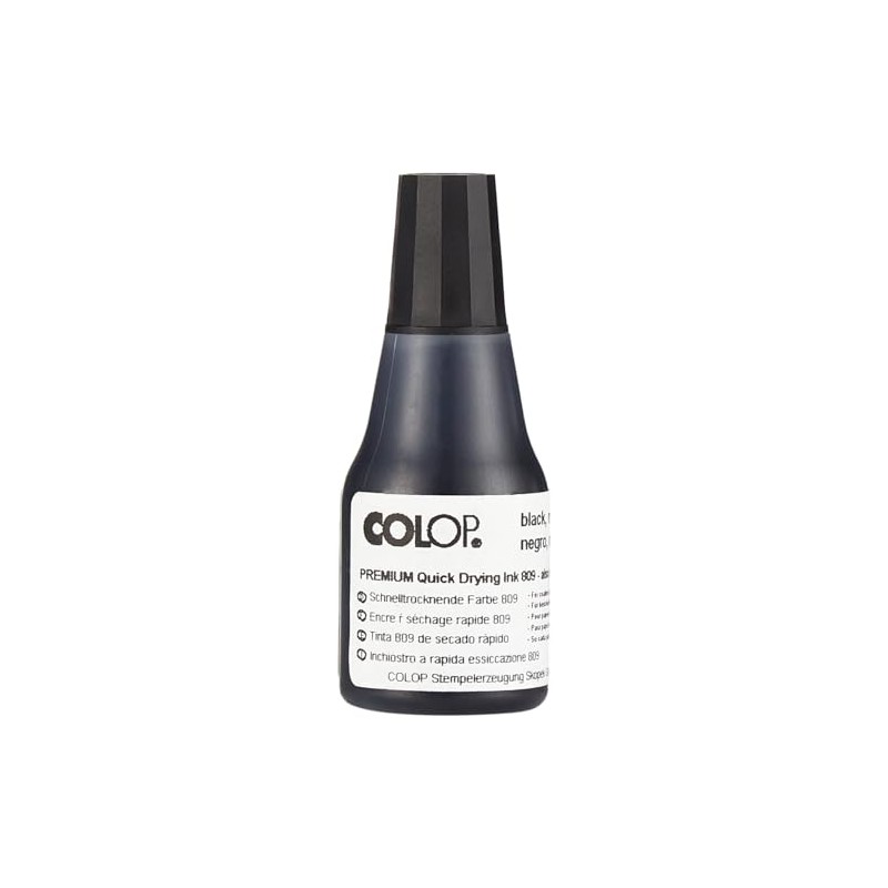 Colop Quick-drying stamp ink, black, 146228, 25 ml