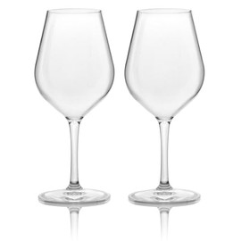 BRUNNER Weingläser Set Classic Camping Reise Wein Glas Bruchfest Antislip 530 ml