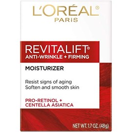 Crema anti arrugas y reafirmante L’Oréal Paris RevitaLift para contorno de cuello y rostro, Paquete de 10