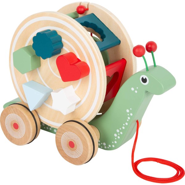 Small Foot Wooden Pull-Along Toy Snail Motor Skills Toy for