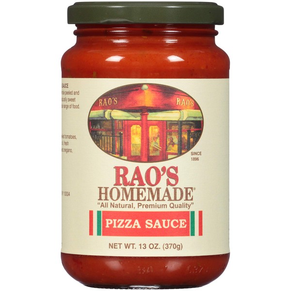 Rao's Homemade Classic Pizza Sauce, 13 oz, All Natural, Premium Quality, Made with Italian Whole Peeled Tomatoes, Natural Herbs & Olive Oil