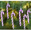 Christmas Concepts® Pack Of 6-13cm Glitter Candy Cane Christmas Tree