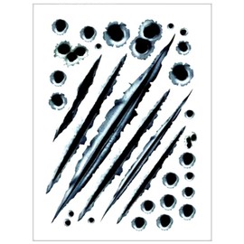 r_planning Fake Seal Sticker Decal for Bullet Bullet Hole Nail Script Car Motorcycle Smartphone