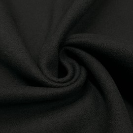 Tally - Italian Merino Wool Fabric - Moessmer® - Clothing Wool for Jackets, Dresses, Blazers and More - Black - per metre