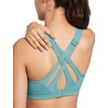 Yvette Sports Bras for Women, Adjustable Criss-Cross Back High Impact