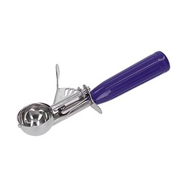 Cuchara para helado, almacenamiento y transporte Fácil de usar Hacer sorbete de helado Melón, muffins, bolas de masa hervida, galletas Bola de melón para cafés para confiterías(Trompeta morada)