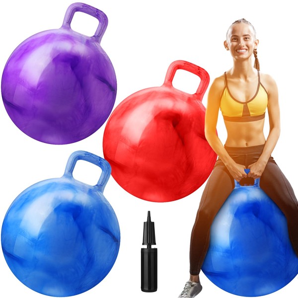 Libima 3 Pcs Hopper Ball 25 Inch Outdoor Bouncy Balls