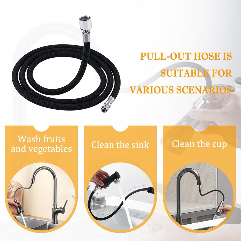 K-1219935-BC Hose Kit for Kohler Pull-Down Kitchen Faucet with 13.5oz