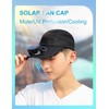 Baseball Cap Built in Fan Solar+USB Dual Power Supply Mens