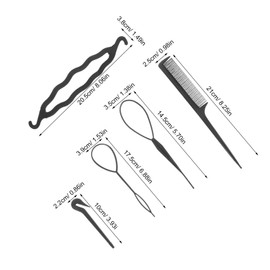 FOMIYES 1 Set Hair Styling Tool Set Multi Functional Invisible Bun Maker Braiding Tool for Women for Beginners