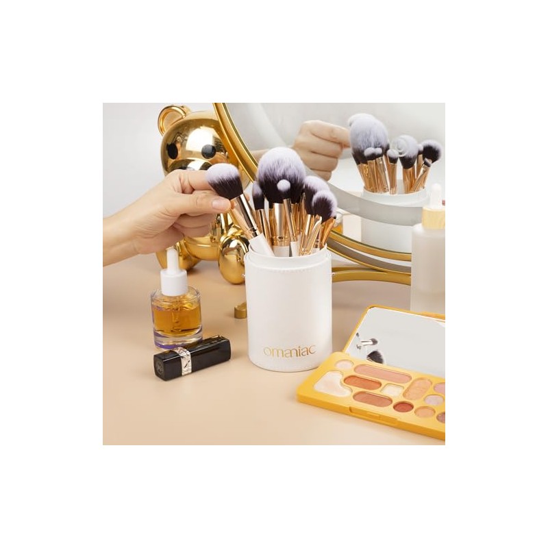 OMANIAC set de brochas para maquillaje Profesional (12 Piezas), Mangos