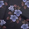 oneOone Velvet Blue Fabric Dotted Floral Sewing Fabric by The