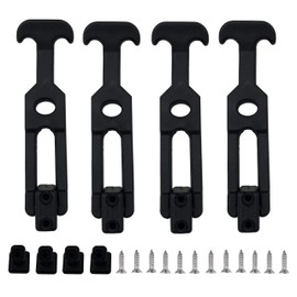 Creatyi 4 PCS Latest Model 6.3'' Rubber Flexible T-Handle Draw Latches,for Tool Box,Cooler, Golf Cart, Engineering Machine Hood or Farm Machinery (4 PCS 6.3'')