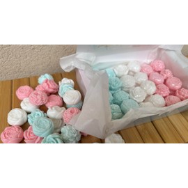 48 Glycerine Soaps in Pastel Shades with Lemongrass, Verbena and Sweet Coconut - Souvenirs, Events, Business Gifts - Over 500 Grams of Soap