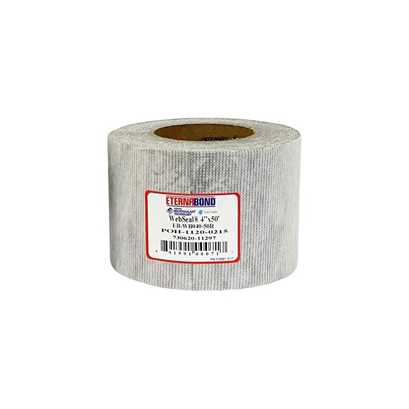 EternaBond WebSeal White 4" x50' MicroSealant Woven Polyester Tape |