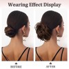 Extensiones Pelo Natural Moños Postizos Coletero Sintético Postizo Rizado Ondulado