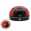 Ladybug Cooking Timer, Mechanical Clockwork 60-Minute Timer, Kitchen Alarm Clock,