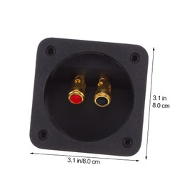 LABRIMP 2pcs Speaker Terminal Cup Connector Push Spring Binding Post for Subwoofer Box Quick Disconnect Easy Install Compatible with Wireless Streaming Audio Systems