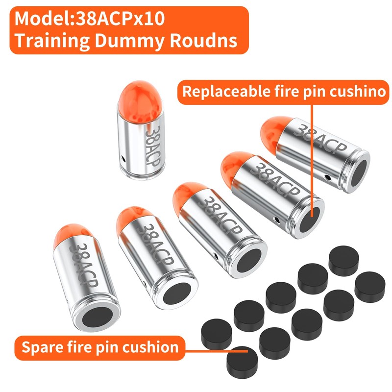 Befbox 380acp Snap Caps Training Dummy Rounds Practice Safe Loading