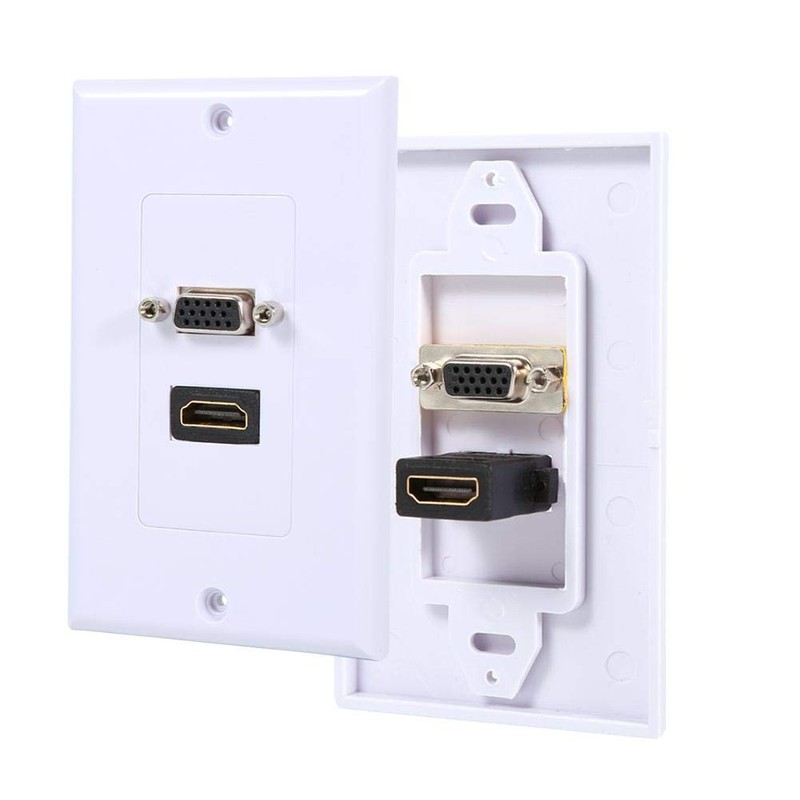 Yoidesu Panel de Pared Socket Enchufe de Pared Doble Puerto