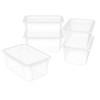 Storex Small Cubby Bins – Plastic Storage Containers for Classroom