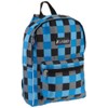 Everest Luggage Multi Pattern Backpack, Blue Bold Plaid, Medium