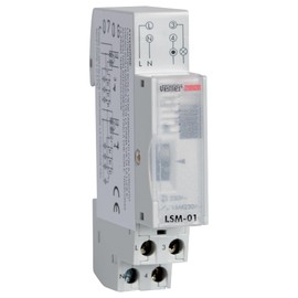 Vemer ve073300 lsm-01 Staircase Lighting Timer Electromechanical Switch From Bar DIN, Light Grey