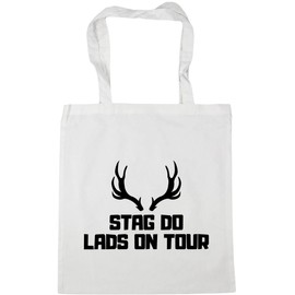 Hippowarehouse stag do lads on tour Tote Shopping Gym Beach Bag 42cm x38cm,10 litres