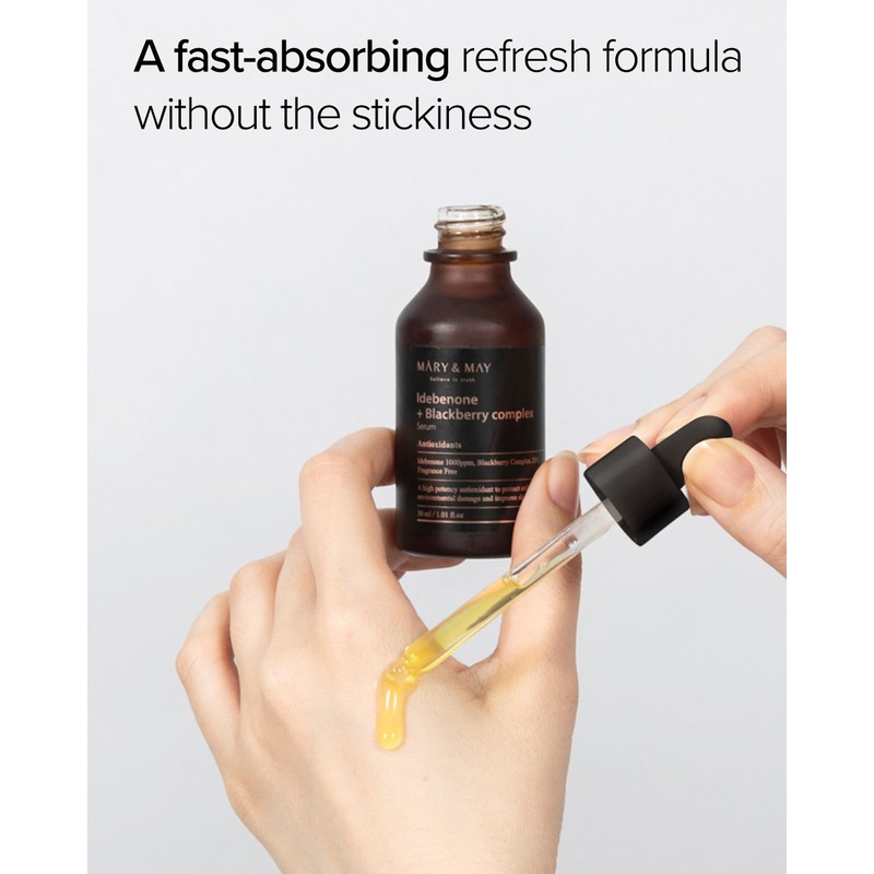 Mary&May Idebenone + Blackberry Antioxidant Serum 30 ml - Korean