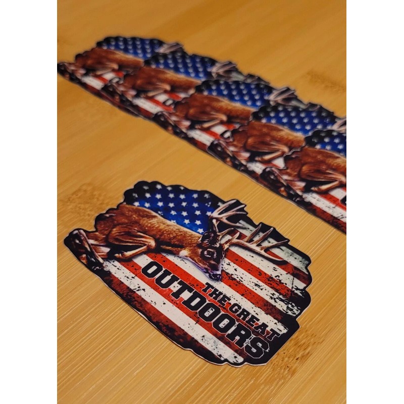 Off Road America Truck Cooler Deer Hunting Decal Sticker Waterproof